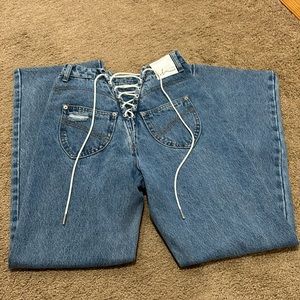 Oh Polly all laced up jeans